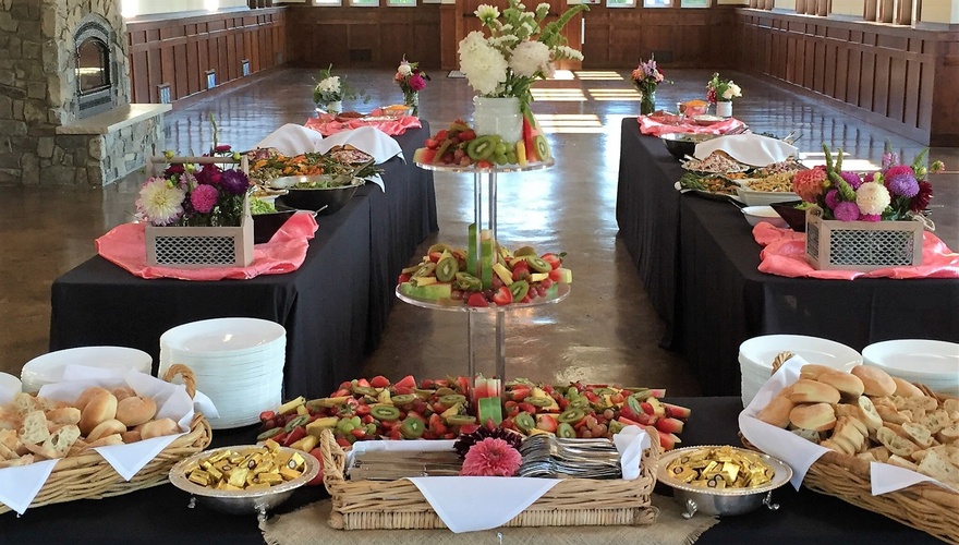 Full Wedding Buffet Set by Christie's Catering - Wedding Catering Services Tacoma 