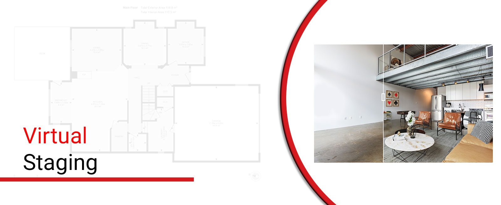 Virtual Staging - Square Feet Photography and Floor Plans