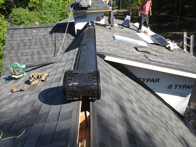 Roof Ridge Vent Installation Services in Bala, ON by Commercial Roofing Company - White Lightning Steep Roofing