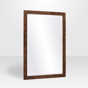 Buy Builders Pecan Vanity Mirror at In Style Furniture Gallery