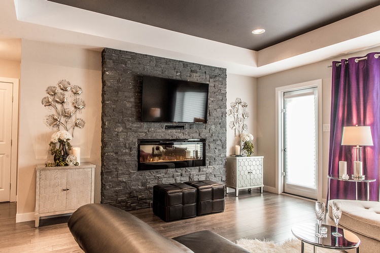 Luxury Living Room Home Staging Winnipeg by 180 Design