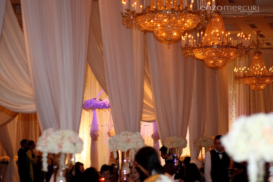 Draping for Wedding Reception by Enzo Mercuri Designs Inc.