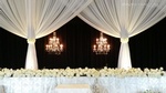 Elegant Head Table Backdrop by Enzo Mercuri Designs Inc.