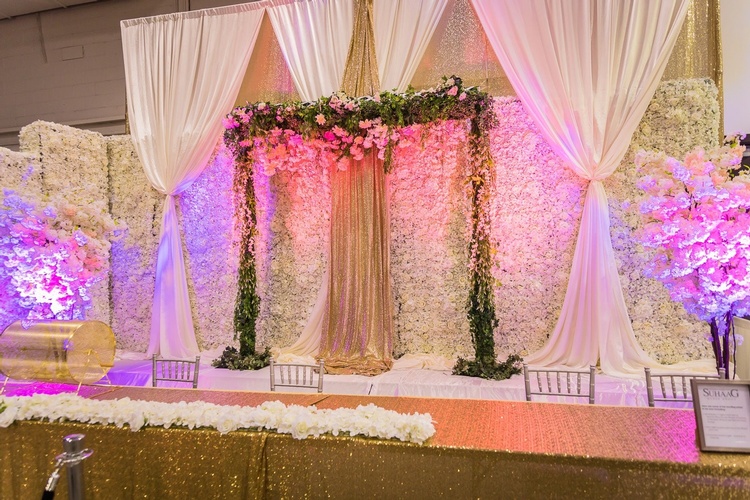 Gorgeous Floral Wedding Backdrop by OMG DECOR - Wedding Decor Toronto