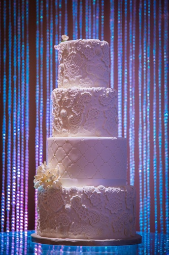 White Lace Wedding Cake - Wedding Decor Ottawa by OMG DECOR