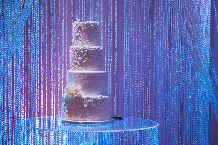 White Lace Wedding Cake - Wedding Decor Mississauga by OMG DECOR