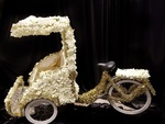 Front Seat Tricycle Decorated with Flowers - Event Decor Vaughan by OMG DECOR