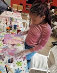 Young girl with her Painting - Art Therapy Program Markham by Perfect Selections Home Healthcare