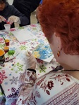 Elderly Woman Pouring Paint - Art Therapy Program East York by Perfect Selections Home Healthcare