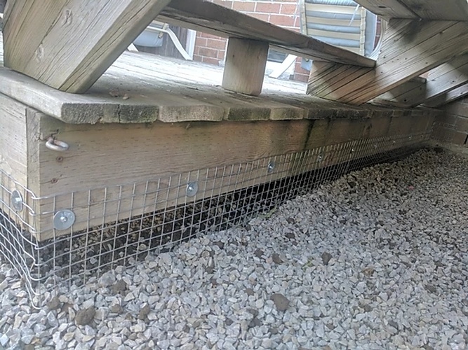 Wired Mesh for the Lower Deck by Wildlife Damage Protection Services - Possum Removal Brampton