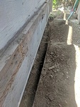 Trench Dug to Install Wired Mesh by Wildlife Damage Protection Services - Wildlife Removal Services Milton
