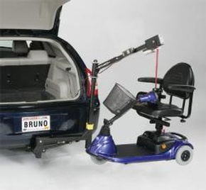 Bruno Model ASL-350 Offset Space-Save Vehicle Lift at Access Options Inc -  Bruno Scooter Lifts Hayward