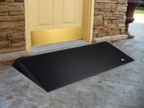 EZ-ACCESS Rubber Threshold Ramp with Beveled Sides by Access Options Inc - Portable Wheelchair Ramp Fremont