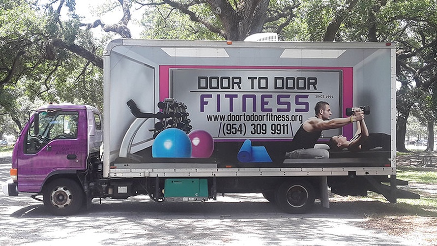 Mobile Fitness Truck by Door To Door Fitness Inc - Mobile Gym Hollywood