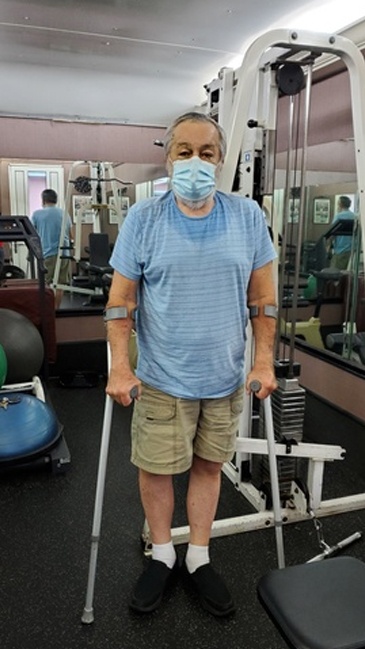 Ken's making great progress . In addition to added strength and mobility he has lost over 25 pounds! Great work Ken.  Hollywood