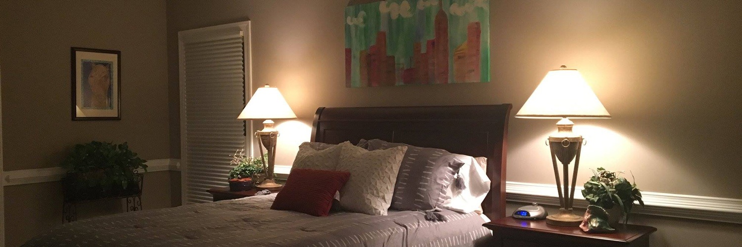Bedroom with Rich Interiors - Interior Decorator Alpharetta at Sage Key Interiors 