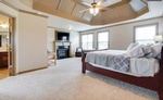 Well Lit Bedroom with Carpet Flooring - Home Staging Hamilton by Sage Key Interiors