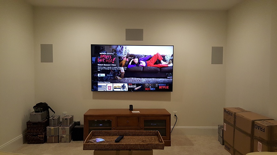 Flat Screen TV Wall Mount Services by Nerical LLC - CEDIA Certified Technician in Frederick, MD