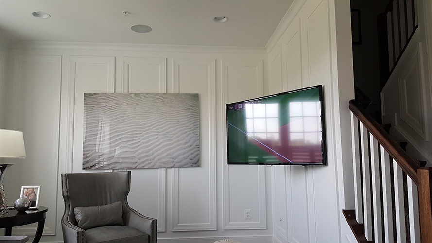 Flat Screen TV Wall Mount Installation Maryland by Nerical LLC - CEDIA Certified Technician