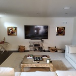 Flat Panel TV Mount in Living Room by CEDIA Certified Technician in Frederick at Nerical LLC