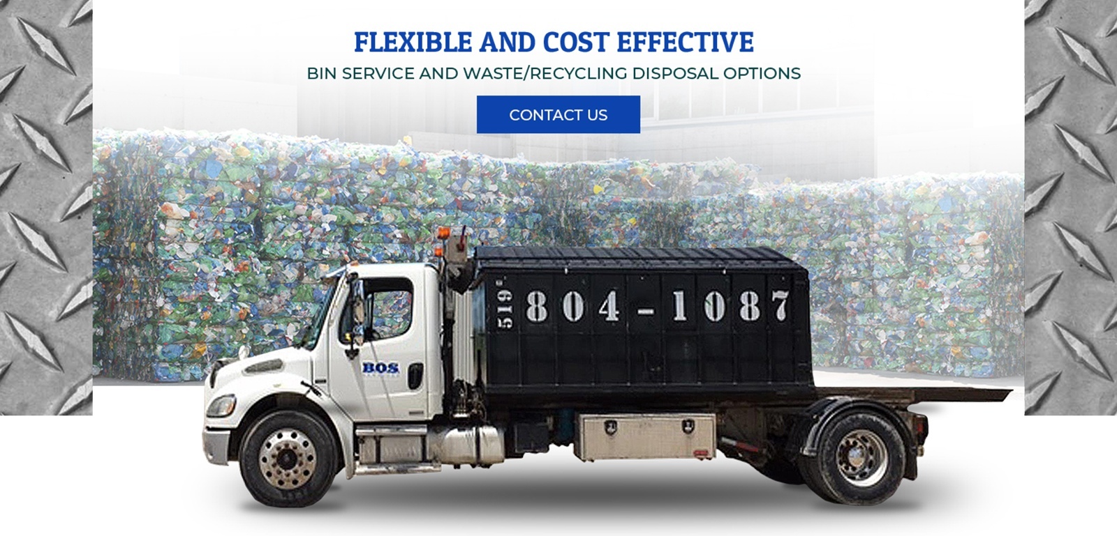 Flexible and Cost Effective - Bin Service and Waste, Recycling Disposal Options by BOS Services Inc.