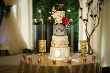 Wedding Cake Table Top Decor by Design Mantraa-Decor and Florals - Toronto Wedding Decorator