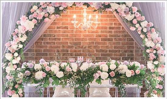Fresh Flower Table Runners for Every Wedding by Design Mantraa-Decor and Florals - Wedding Decor Company Toronto, ON