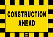 Construction Ahead Sign Board - Signage Solutions Peterborough by B M R  Mfg  Inc