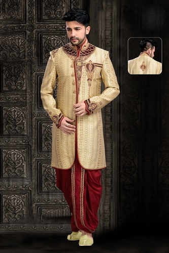 Cream Color Mesmerizing Royal Sherwani For Men