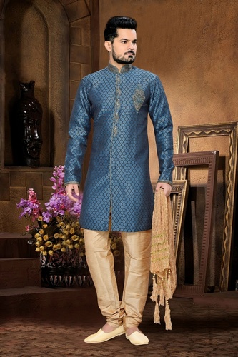Designer Royal Rich Blue Color Royal Sherwani