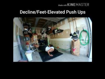 Decline Feet-Elevated Push Ups by Personal Trainer Burlington at Train Smart Fitness & Health