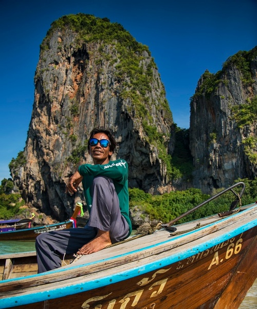 Tourist at Phra Nang Beach - Travel Photography Services by Matt Tibbo