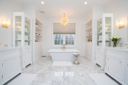 White Master Bathroom - Real Estate Photography Services Shelburne by Matt Tibbo
