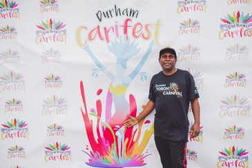 Man Posing at Durham Carifest - Caribbean Festival Ajax Downs