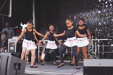 Children Performing at Durham Carifest - Caribbean Arts and Culture Festival