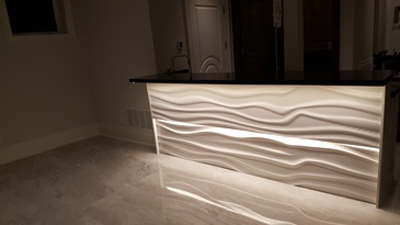 Ambient Countertop Lighting - Kitchen Design Services East York - Advanced Design Kitchens