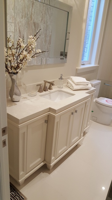 Bathroom Cabinet Design by North York Bathroom Remodeler at Advanced Design Kitchens