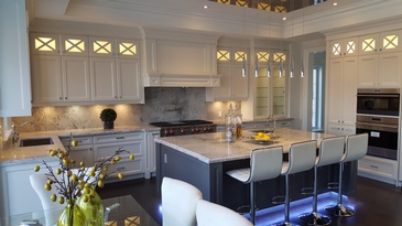 White Themed Kitchen Remodelling Services East York by Advanced Design Kitchens