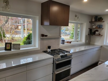 White Kitchen Renovation Services East York by Advanced Design Kitchens