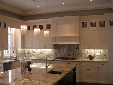 Modern Kitchen Cabinets with Lights - Kitchen Remodelling Services in North York by Advanced Design Kitchens