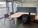 Private Office with White Solid Surface Desks