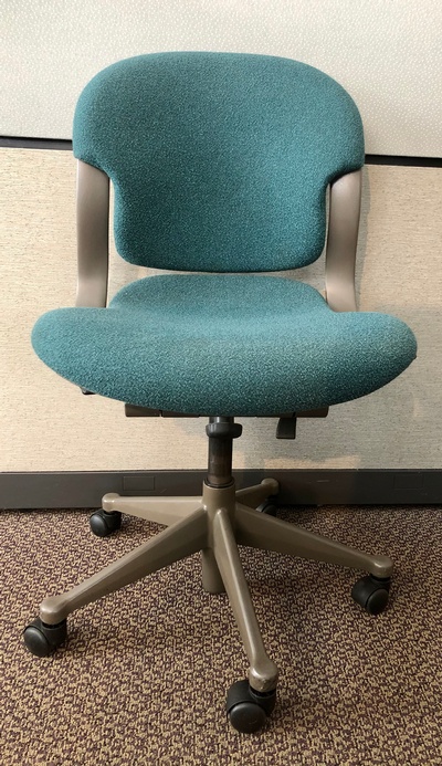 Used Herman Miller Equa Chair - Green Iota Upholstery