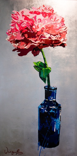 The Connaught Flower Painting by Canadian Artist - Carolina Vargas Reis  