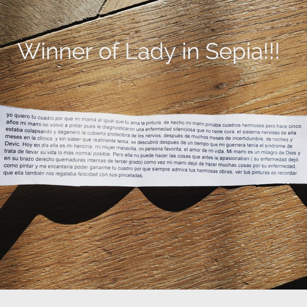 Winner of Lady in Sepia Draw -  Vargas Reis
