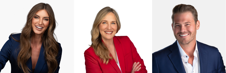 Professional corporate headshots of three business professionals by Steffen Studios, Minneapolis