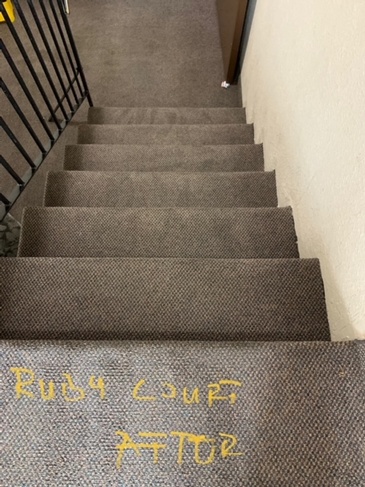 After Cleaning Stairwell Carpet at Ruby Court by Top Cleaners at Best Cleaning Company - JAG Cleaning Services Ltd.