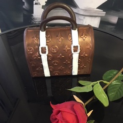 Chocolate designer purse