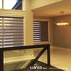 Premium style Window shades installed for Residential Property by Winco Blinds & Window Fashion