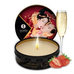 Massage Candle Mini, Strawberry Wine, Shunga at Adult Shop in Canada, The Love Boutique