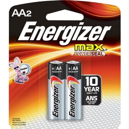 Shop Online for AA Energizer Max Battery, 2pk at Adult Toy Store - The Love Boutique